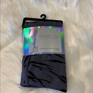 Rachel Zoe Grey Zebra Print Leggings